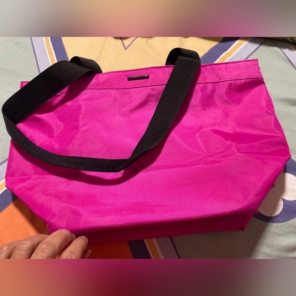 Women's bright pink beach bag summer beach bag travel bag